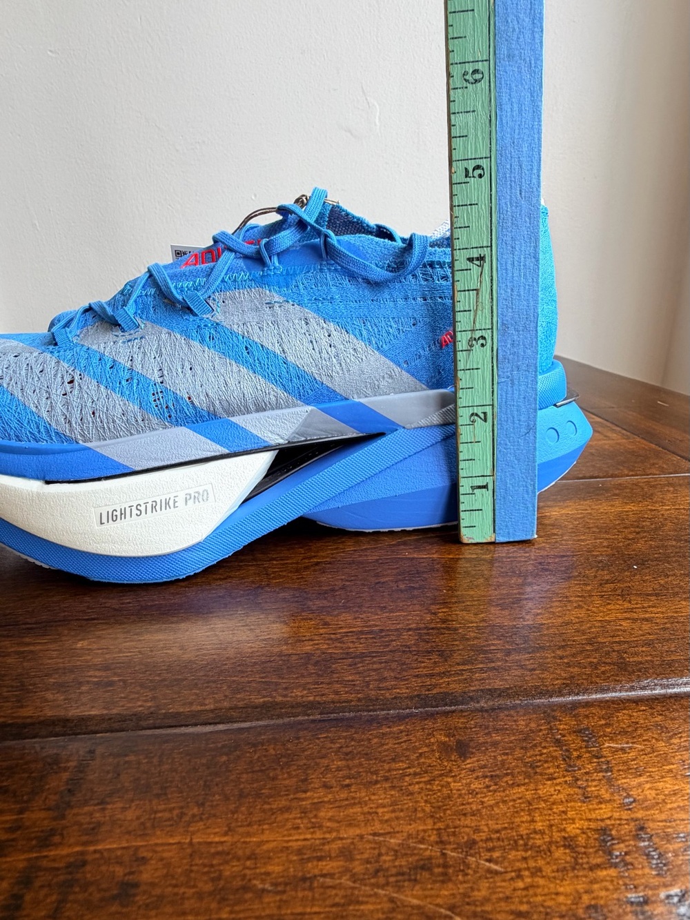 Adidas Adizero Prime X3 Strung Blue Running Shoes Men Size 9 Women 10 JQ0615 - Picture 9 of 16